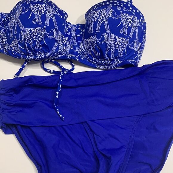 Elephant print corset style bikini top. NWOT - Picture 8 of 8